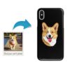 Custom dog illustration portrait phone case - Personalised portrait of your pet from a photo for your Iphone 15 Pro Max, Iphone 14, 13, 12 to 6 & Samsung Galaxy S23 Ultra, S22, S21 to S6 2 photo to personalised pet portrait phone case dog illustration