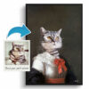 photo to baronness renaissance cat portrait