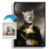 photo to captain renaissance cat portrait