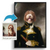 The Captain - Renaissance Dog portrait from photo - Framed & un-framed print 1 photo to captain renaissance dog portrait