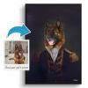 The Commander - Renaissance Dog portrait from photo - Framed & un-framed print 1 photo to commander renaissance dog portrait