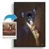 The Count - Renaissance Dog portrait from photo - Framed & un-framed print 2 photo to count renaissance dog portrait