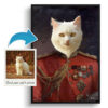 The Imperialist - Renaissance Cat portrait from photo - Framed & un-framed print 1 photo to imperialist renaissance cat portrait