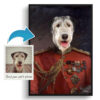 The Imperialist - Renaissance Dog portrait from photo - Framed & un-framed print 1 photo to imperialist renaissance dog portrait