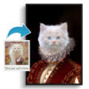 The Lady - Renaissance Cat portrait from photo - Framed & un-framed print 1 photo to lady renaissance cat portrait