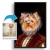 The Lady - Renaissance Dog portrait from photo - Framed & un-framed print 1 photo to lady renaissance dog portrait