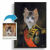 photo to nelson renaissance cat portrait