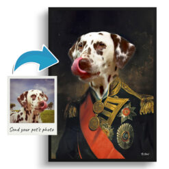The Nelson - Renaissance Dog portrait from photo - Framed & un-framed print