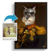 The Prince - Renaissance Dog portrait from photo - Framed & un-framed print 1 photo to prince renaissance dog portrait