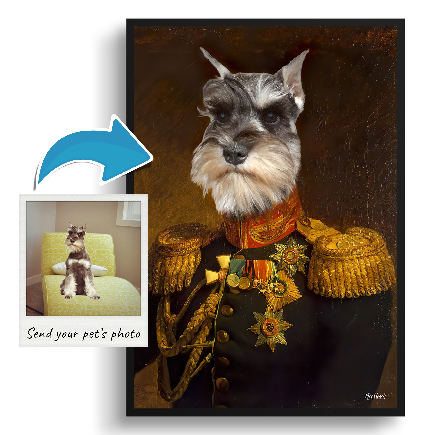 The Prince - Renaissance Dog portrait from photo - Framed & un-framed print 3 The Prince - Renaissance Dog portrait from photo - Framed & un-framed print