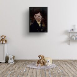 renaissance portraits aristocrat cat print kids room