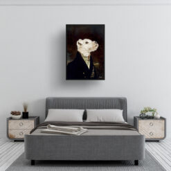 The Aristocrat - Renaissance Dog portrait from photo - Framed & un-framed print 11 renaissance portraits aristocrat dog print bedroom
