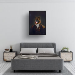 The Commander - Renaissance Dog portrait from photo - Framed & un-framed print 11 renaissance portraits commander dog print bedroom
