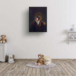 The Commander - Renaissance Dog portrait from photo - Framed & un-framed print 14 renaissance portraits commander dog print kids room