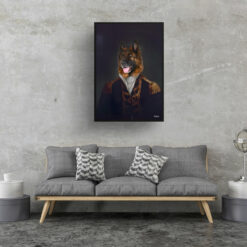 The Commander - Renaissance Dog portrait from photo - Framed & un-framed print 15 renaissance portraits commander dog print living room