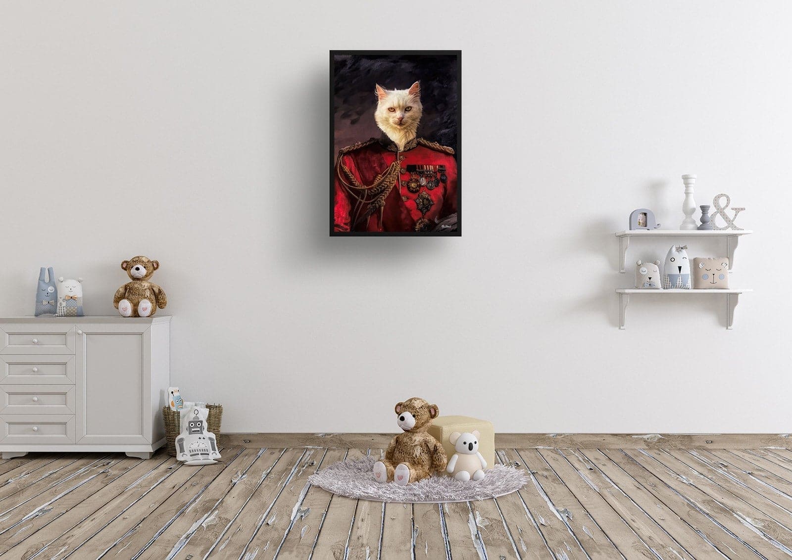 The Imperialist - Renaissance Cat portrait from photo - Framed & un-framed print 7 The Imperialist - Renaissance Cat portrait from photo - Framed & un-framed print - Image 5