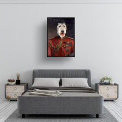 The Imperialist - Renaissance Dog portrait from photo - Framed & un-framed print 11 renaissance portraits imperialist dog print bedroom