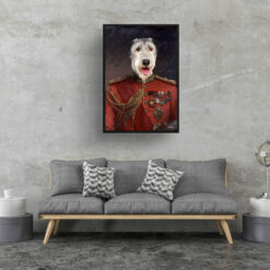 The Imperialist - Renaissance Dog portrait from photo - Framed & un-framed print 15 renaissance portraits imperialist dog print living room