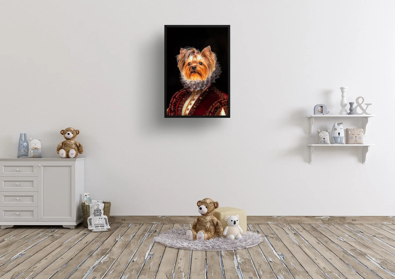 The Lady - Renaissance Dog portrait from photo - Framed & un-framed print 7 The Lady - Renaissance Dog portrait from photo - Framed & un-framed print - Image 5