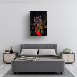 The Nelson - Renaissance Cat portrait from photo - Framed & un-framed print 11 renaissance portraits nelson cat print bedroom