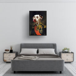 The Nelson - Renaissance Dog portrait from photo - Framed & un-framed print 12 renaissance portraits nelson dog print bedroom