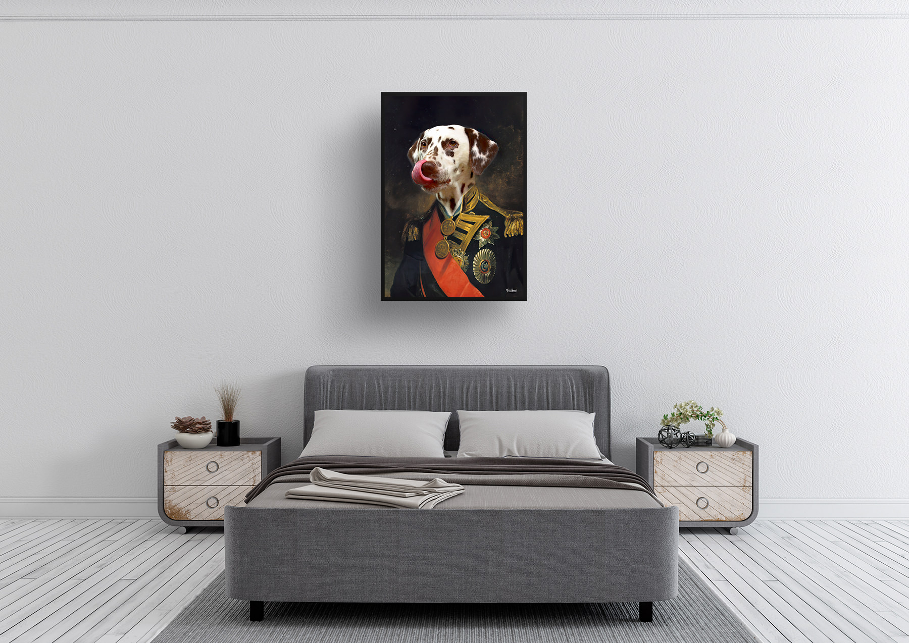 The Nelson - Renaissance Dog portrait from photo - Framed & un-framed print 4 The Nelson - Renaissance Dog portrait from photo - Framed & un-framed print - Image 2
