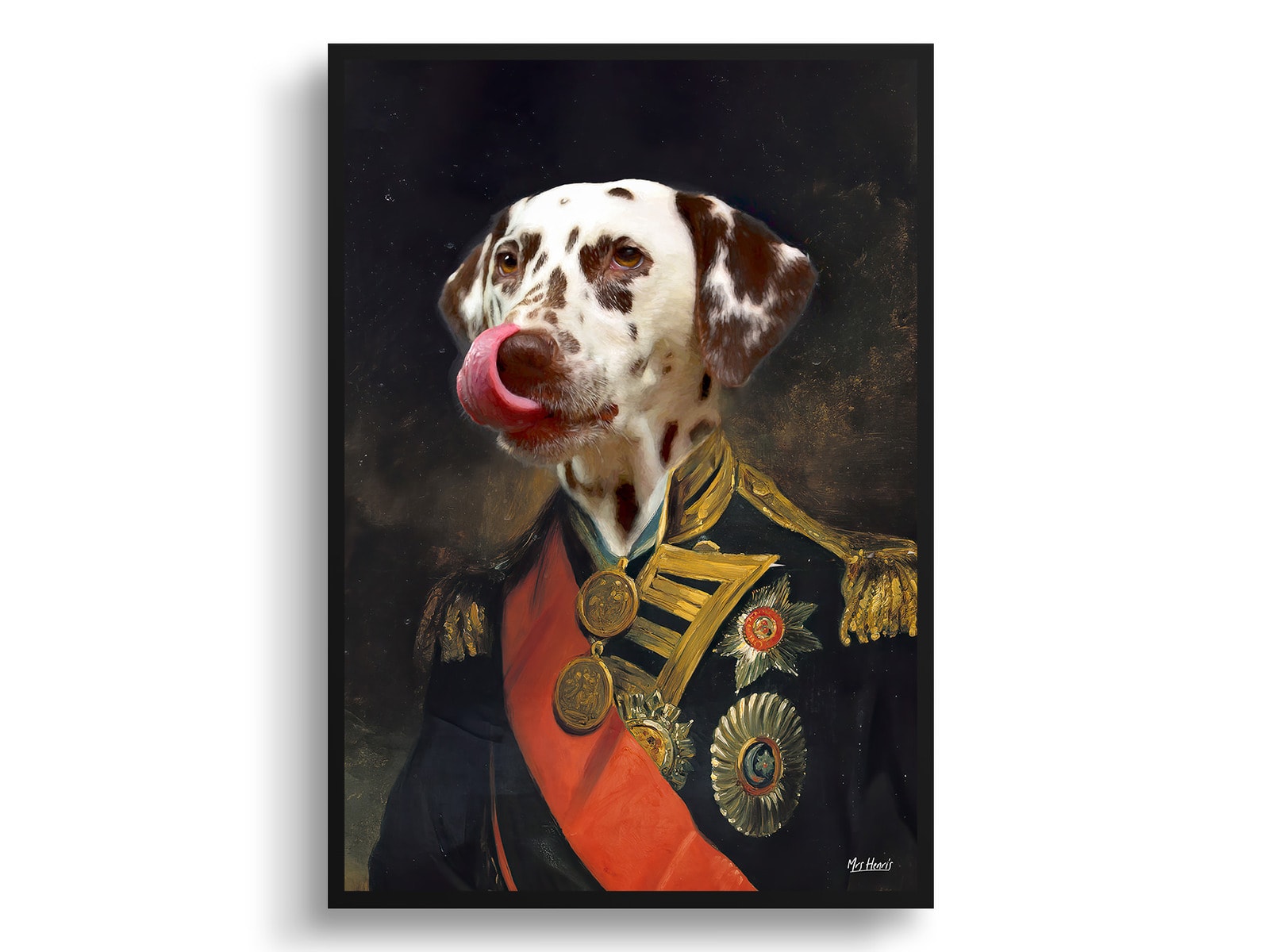The Nelson - Renaissance Dog portrait from photo - Framed & un-framed print 11 The Nelson - Renaissance Dog portrait from photo - Framed & un-framed print - Image 9