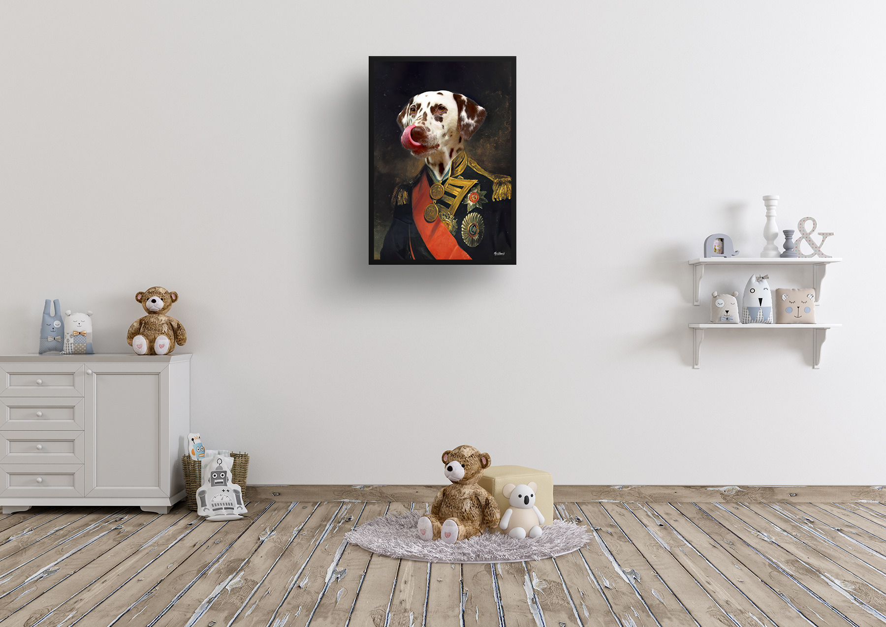 The Nelson - Renaissance Dog portrait from photo - Framed & un-framed print 7 The Nelson - Renaissance Dog portrait from photo - Framed & un-framed print - Image 5