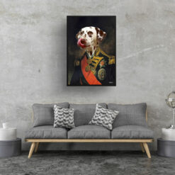 The Nelson - Renaissance Dog portrait from photo - Framed & un-framed print 16 renaissance portraits nelson dog print living room