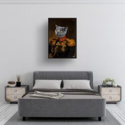 renaissance portraits prince cat print bedroom