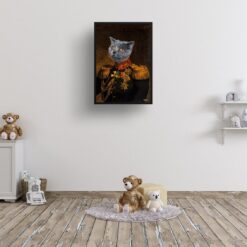 renaissance portraits prince cat print kids room
