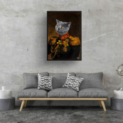 renaissance portraits prince cat print living room