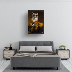 The Prince - Renaissance Dog portrait from photo - Framed & un-framed print 11 renaissance portraits prince dog print bedroom