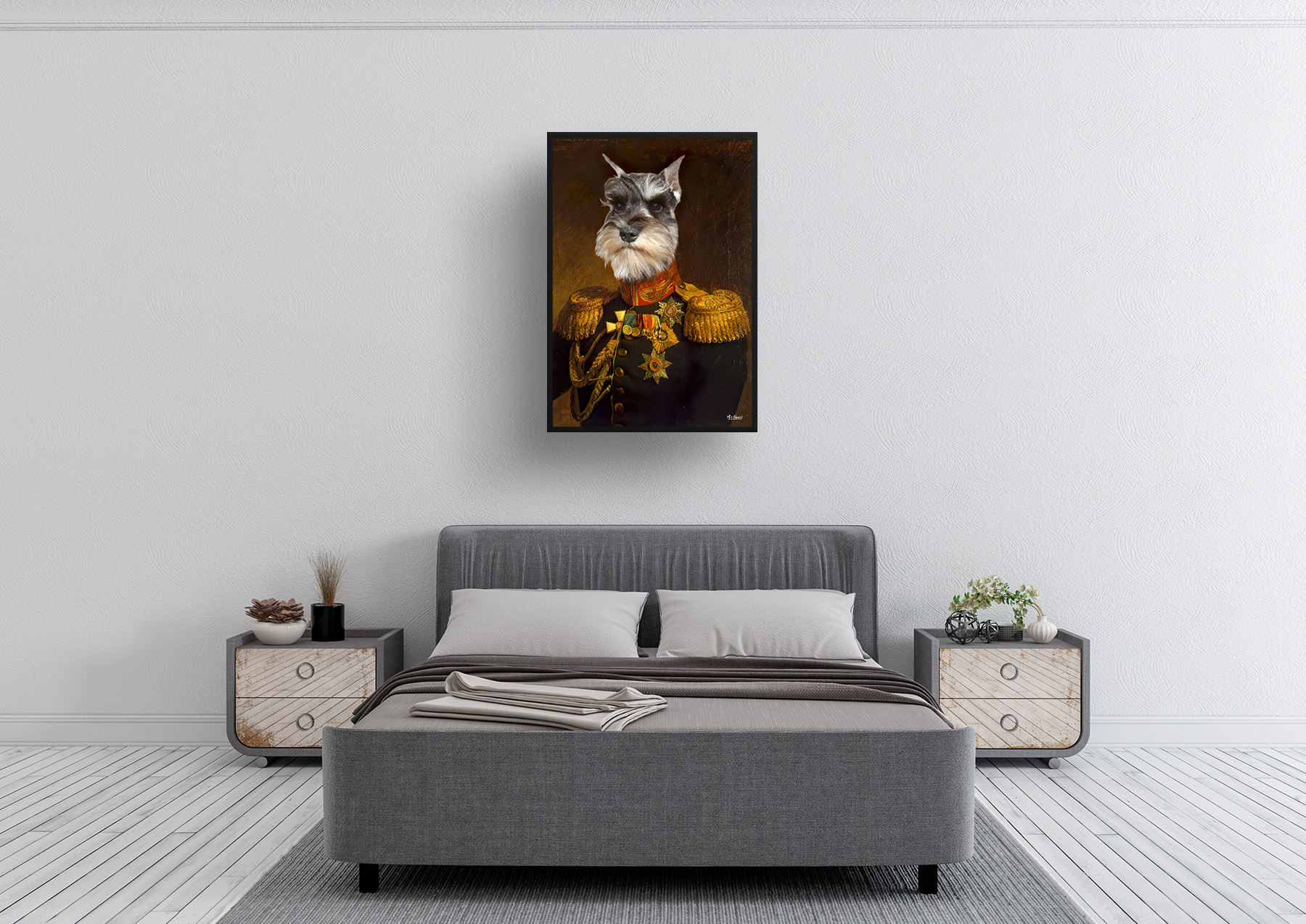 The Prince - Renaissance Dog portrait from photo - Framed & un-framed print 4 The Prince - Renaissance Dog portrait from photo - Framed & un-framed print - Image 2