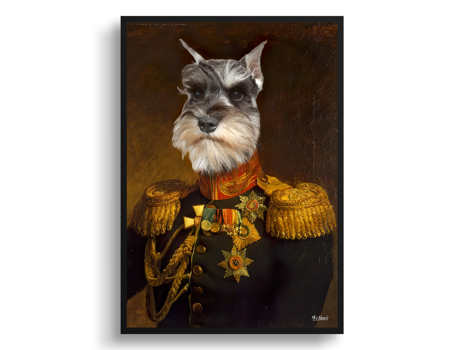 The Prince - Renaissance Dog portrait from photo - Framed & un-framed print 5 The Prince - Renaissance Dog portrait from photo - Framed & un-framed print - Image 3