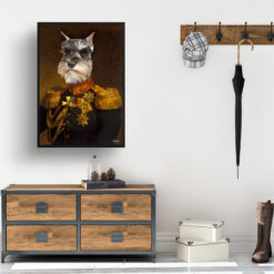 The Prince - Renaissance Dog portrait from photo - Framed & un-framed print 13 renaissance portraits prince dog print hall