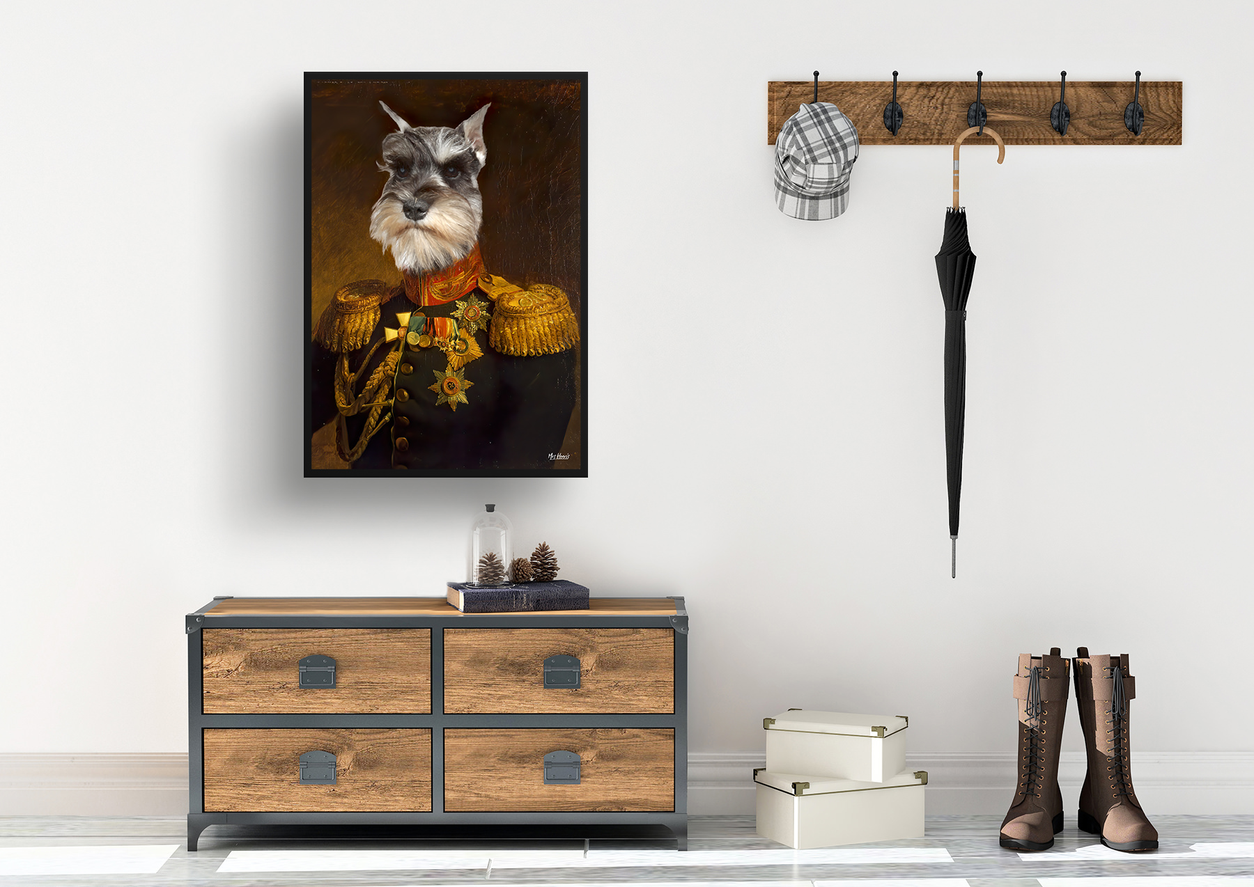 The Prince - Renaissance Dog portrait from photo - Framed & un-framed print 6 The Prince - Renaissance Dog portrait from photo - Framed & un-framed print - Image 4