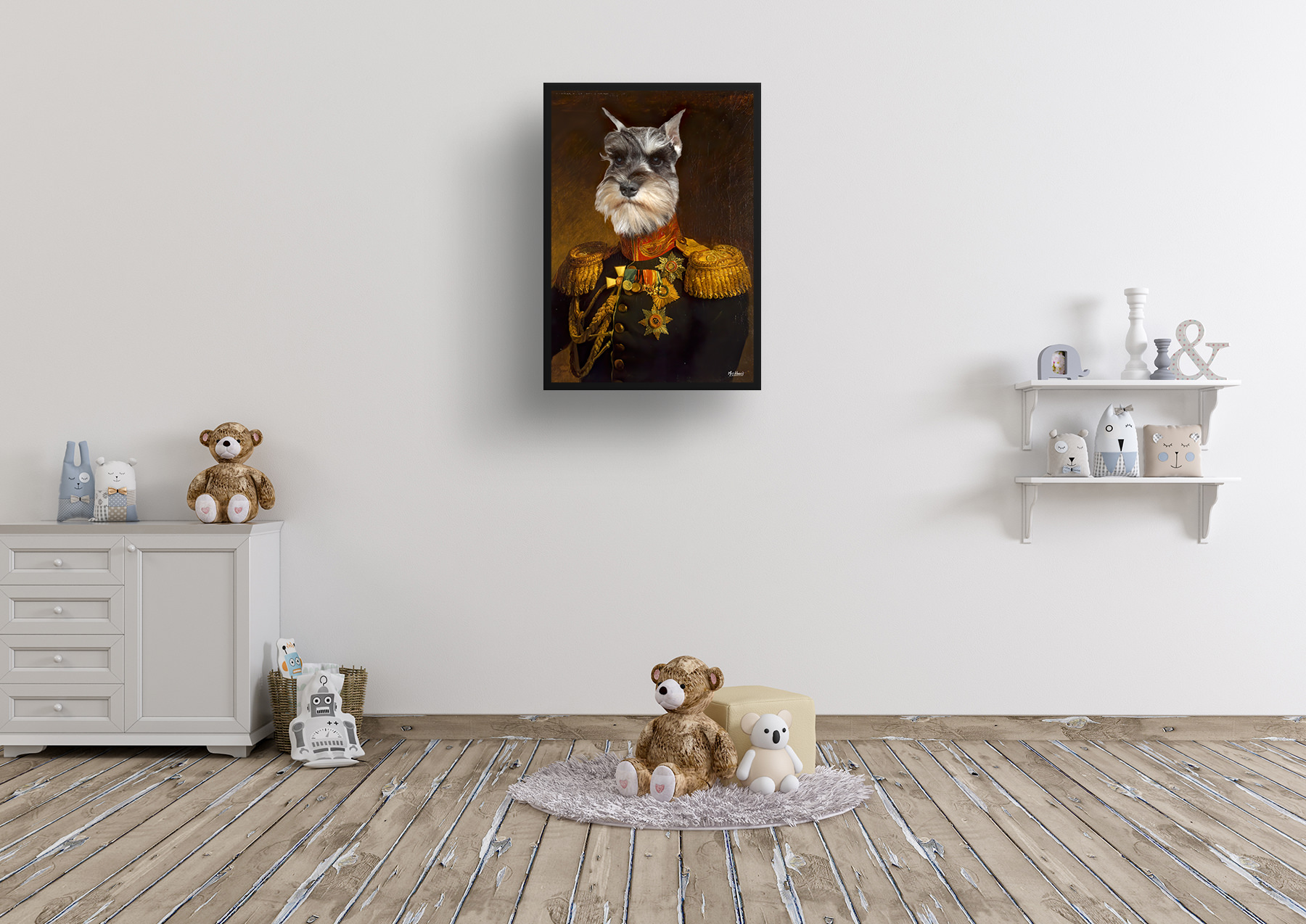 The Prince - Renaissance Dog portrait from photo - Framed & un-framed print 7 The Prince - Renaissance Dog portrait from photo - Framed & un-framed print - Image 5