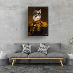 The Prince - Renaissance Dog portrait from photo - Framed & un-framed print 15 renaissance portraits prince dog print living room