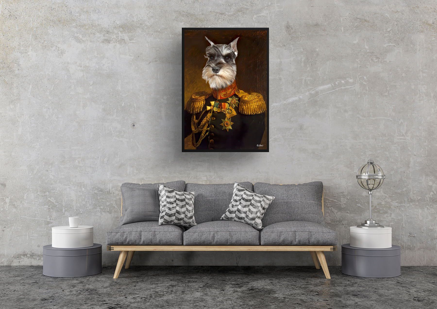 The Prince - Renaissance Dog portrait from photo - Framed & un-framed print 8 The Prince - Renaissance Dog portrait from photo - Framed & un-framed print - Image 6