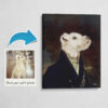 The Aristocrat - Renaissance Dog canvas portrait from photo 2 photo to aristocrat renaissance dog portrait canvas