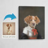 The Baroness - Renaissance Dog canvas portrait from photo 1 photo to baronesse renaissance dog portrait canvas