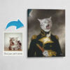 The Captain - Renaissance Cat canvas portrait from photo 1 photo to captain cat portrait canvas