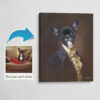 The Count - Renaissance Dog canvas portrait from photo 2 photo to count renaissance dog portrait canvas