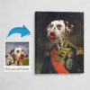 The Nelson - Renaissance Dog canvas portrait from photo 2 photo to nelson renaissance dog portrait canvas