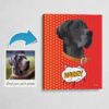 Custom Pop Art Style Dog Portrait - Pet illustration from photo - Dash Canvas 2 photo to pop art dog portrait canvas dash