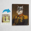 The Prince - Renaissance Dog canvas portrait from photo 2 photo to prince renaissance dog portrait canvas