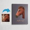 photo to retro horse portrait canvas nightscript