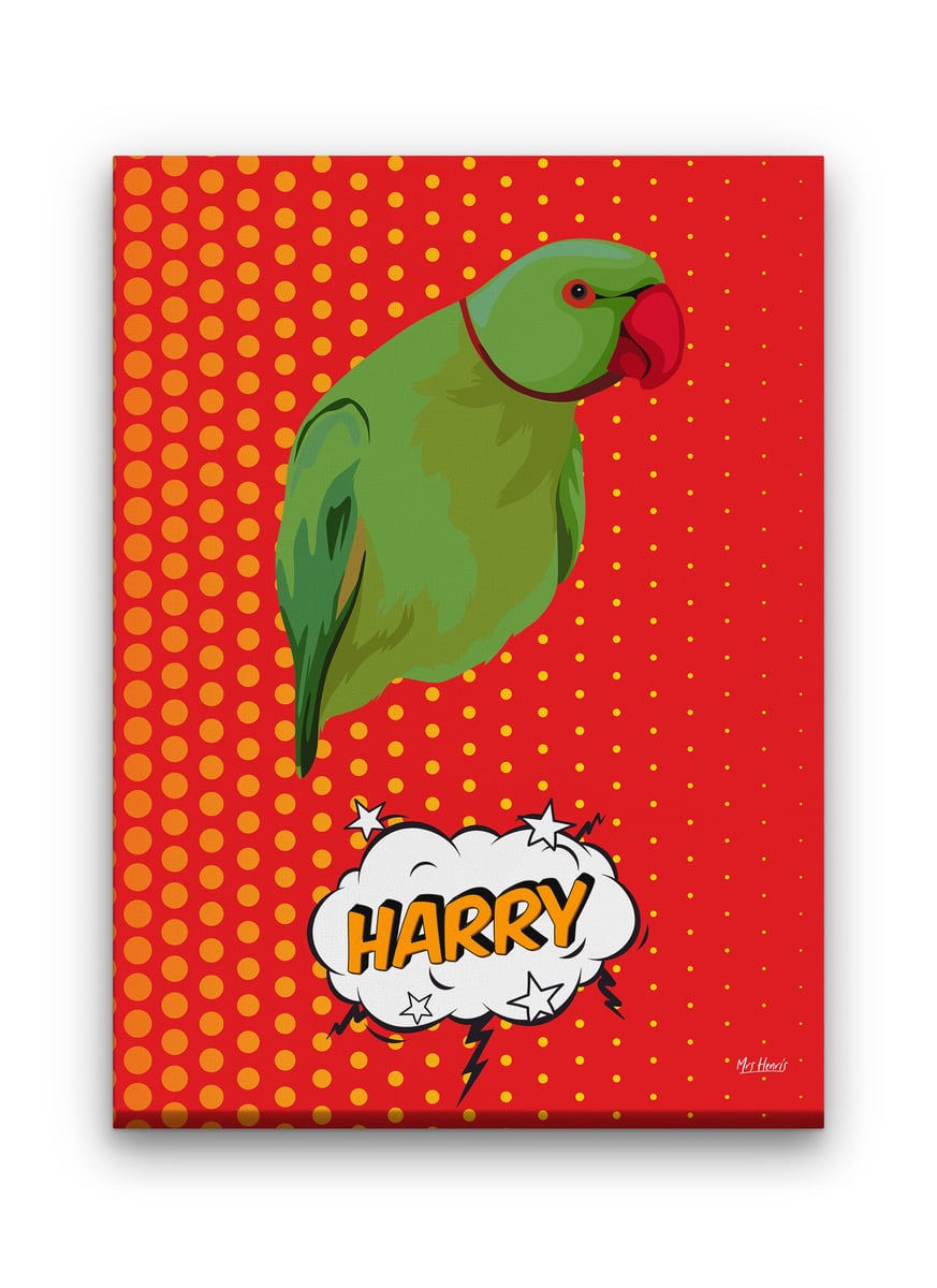 Custom Pop Art Style Bird Portrait - Pet illustration from photo - Dash Canvas 9 Custom Pop Art Style Bird Portrait - Pet illustration from photo - Dash Canvas - Image 7