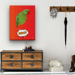 Custom Pop Art Style Bird Portrait - Pet illustration from photo - Dash Canvas 19 pop art pet portrait illustrations bird dash hall